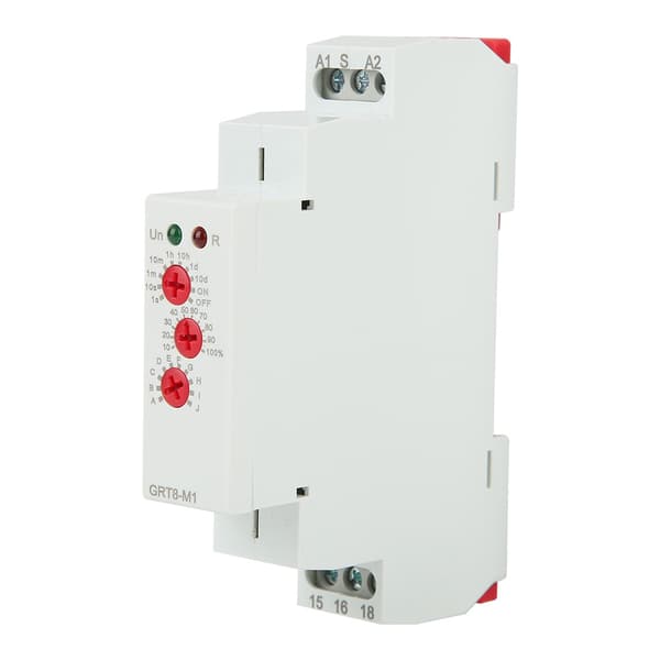 GRT8-M1 Multifunktions Timer Relæ, 10 Tilstande, DIN-skinne, AC/DC 12-240V