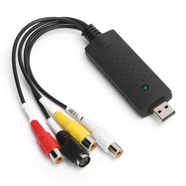 Videouppsamlingskort Svart Bärbar USB 2.0 för Windows XP/Vista/7/8/10/Linux-omvandlare