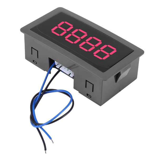 DC LED Digital Display 4-siffrig 0-9999 Upp/Ner Plus/Minus Panelräknare Mätare Röd