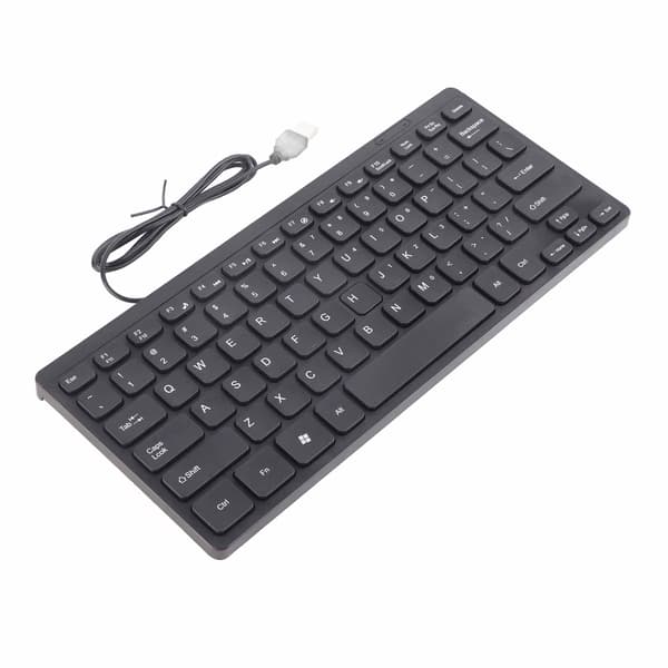 Mini tastatur USB kablet vandtæt multimedie tastatur bærbart tilbehør til bærbar computer K1000