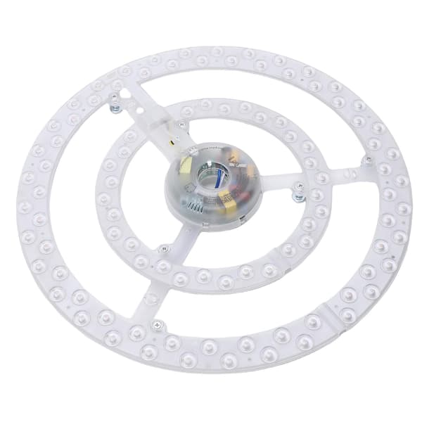 13,2 tommer loftventilator LED-lysudskiftning PC 3 farver justerbar forsænket loftventilator lyspanel eftermonteringslystavle