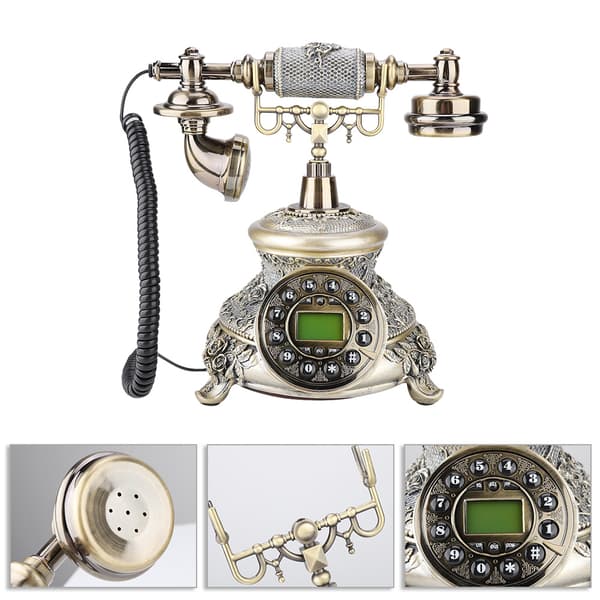 MS-5700D EU Retro Style Fastnet Hjemmekontor Telefon Bordtelefon