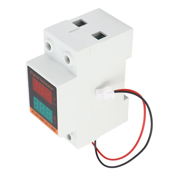 AC20-500V 0-100A LED skinnevoltmeter-amperemeter, højpræcisions AC strøm- og spændingstester