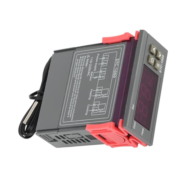 110-220V Digital termostat med temperatursensor Elektrisk temperaturregulator