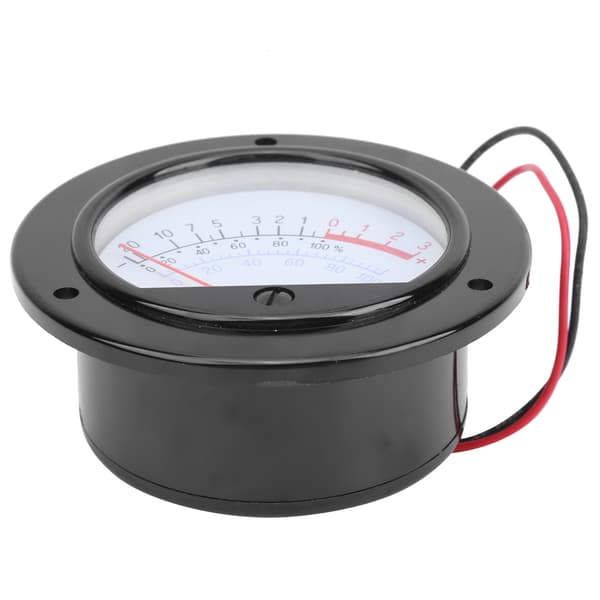 SD-65 Pointer VU-meter Retro Audio Levelmåler, Gult Lys, 65mm Panel Voltmeter