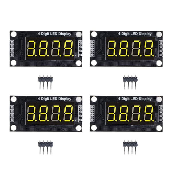 4-pak TM1637 0,36\" Rød LED 4-cifret 7-segment displaymodul Digitalt rør til Arduino