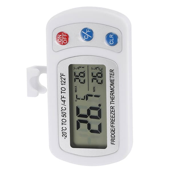Stor LCD Digital Termometer för Kylskåp Frys med Justerbart Stativ Hängare