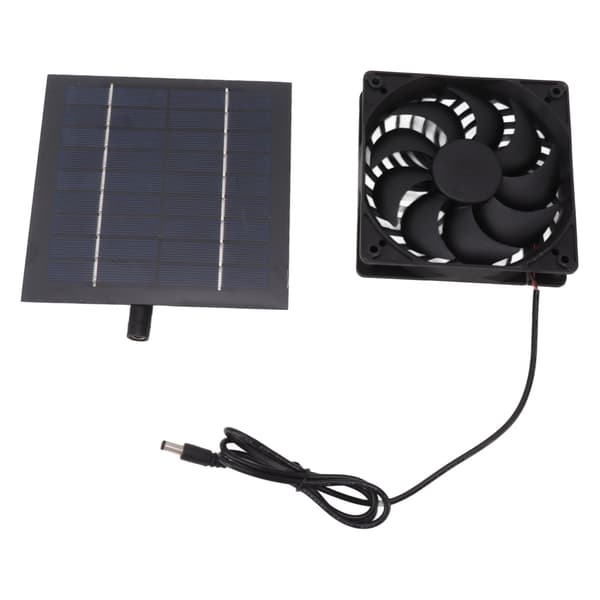 10W solcellepanel ventilatorsæt soldrevet ventilator til små drivhuse hundehuse skure ventilation