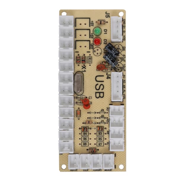 Arcade Game USB Encoder Controller med Akrylkristallfodral för Raspberry Pi och PC Mainframe822A