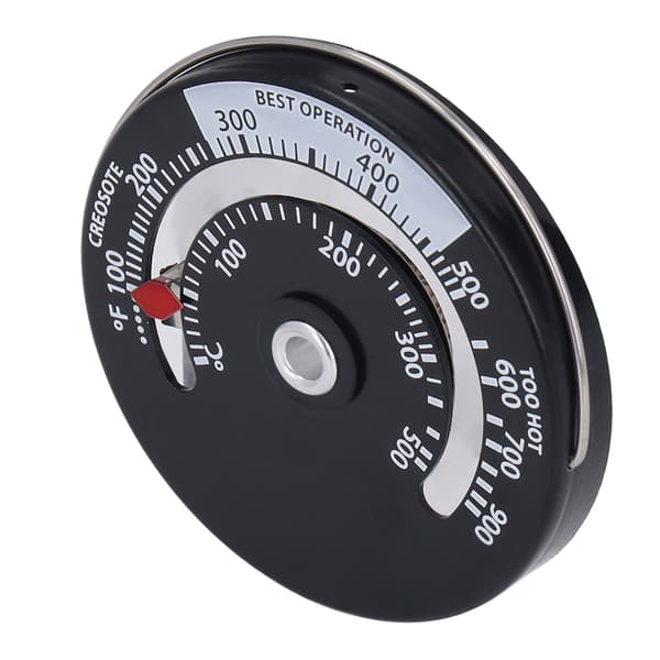 Magnetisk ovntermometer 0-500℃ aluminiumslegering urskive højpræcisions termometer til pejs