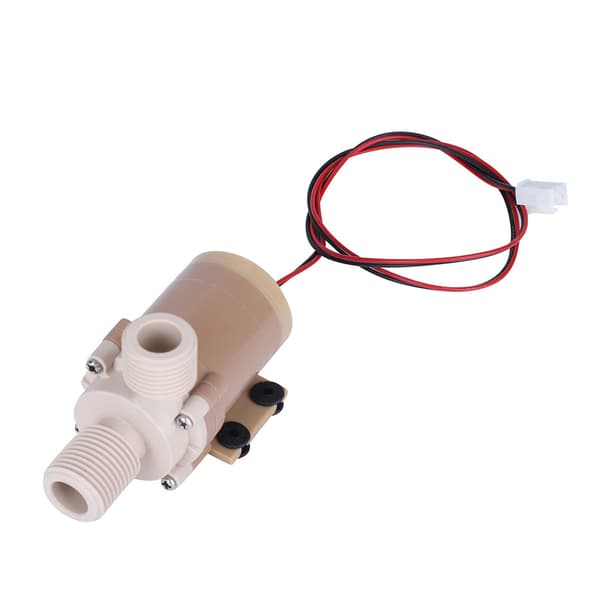 Tyst DC 12V Solcellsdriven Borstlös Dränkbar Vattencirkulationspump för Varmvatten, 12V DC