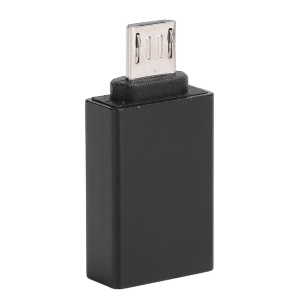 USB-Android-sovitin Micro OTG -muunninliitin tiedonsiirto latauslaite musta