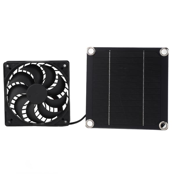 5W 5V Monokrystallinsk Silicium Solpanel Ventilatorsæt Solcelle Fotovoltaisk Panel Udsugningsventilatorsæt