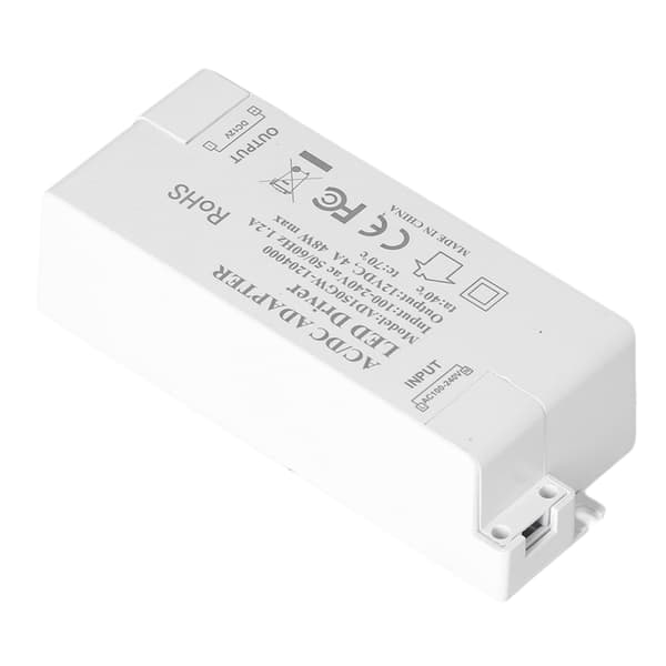 LED-strømforsyning DC12V 4A 48W LED-driver, AC100-240V til DC12V-transformer til indendørs stripelys