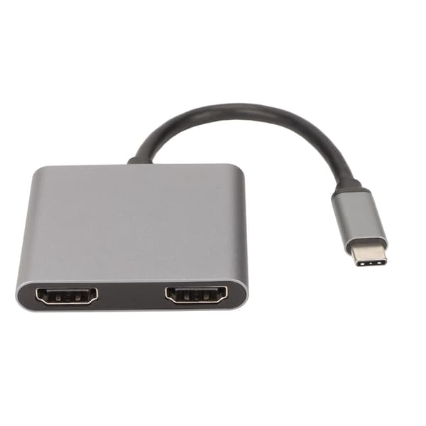 USB C till HD Multimedia Interface Hub stöder 4K 60HZ USB C till dubbel HD Multimedia Interface-adapter