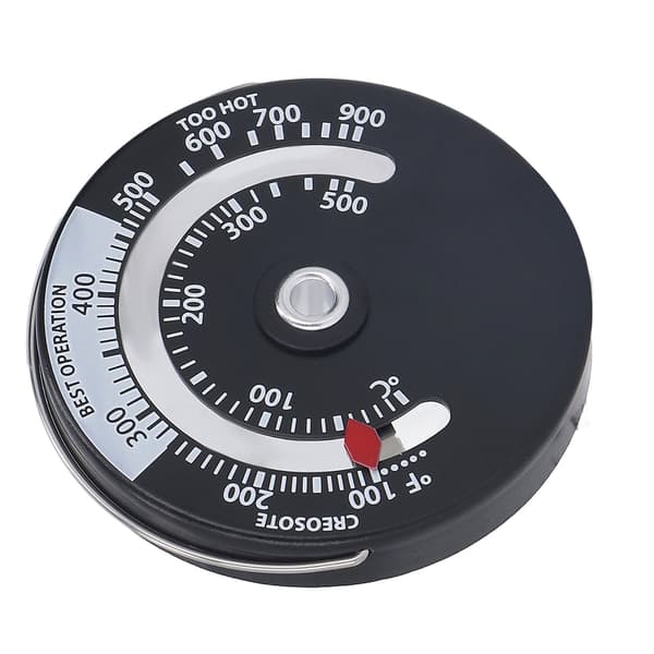 Magnetisk Spistermometer 0-500℃ Urtavla i Aluminiumlegering Högprecisionstermometer för Eldstad