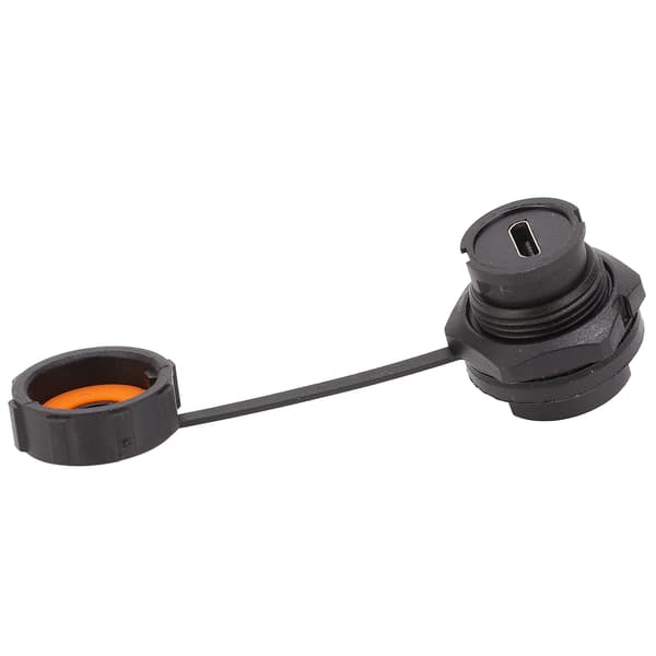Vedenpitävä USB-laturipistoke naaraspuolinen piirilevyn asennusliitin E10MCBF1F Snap Lock