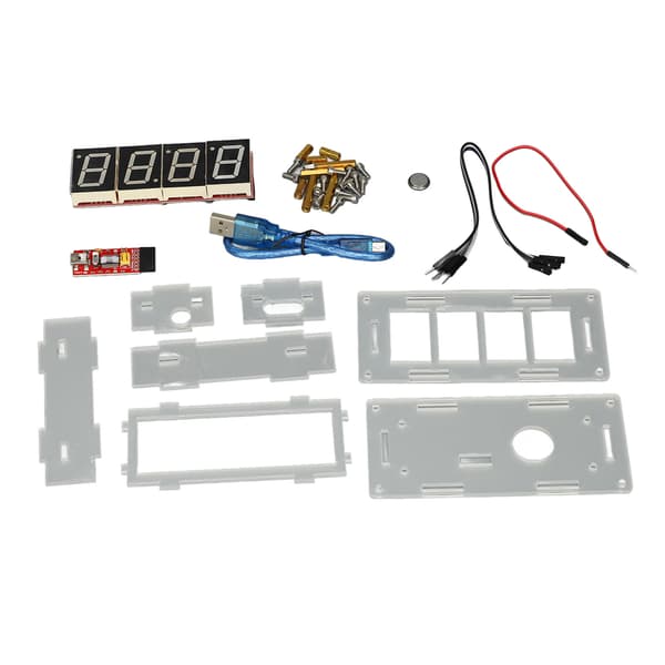 DIY Digital Klocka Kit med Tydlig Display, Justerbar Tid, Elektroniska Komponenter Set