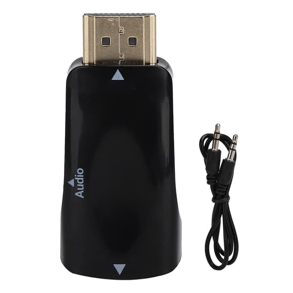 1080P HD Multimedia Interface Han til VGA Hun Adapter Konverter med Lydkabel