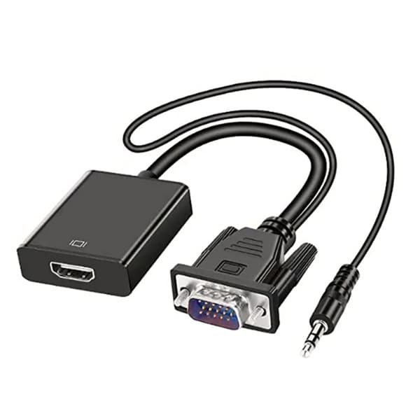 VGA til HD Multimedia Interface Konverter Professionel 1080P VGA Adapterkabel til PC Bærbar TV
