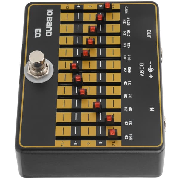 Guitar Effects 10-bånds Slider Equalizer Modulation Harmonisk Elektrisk Guitar Tilbehør