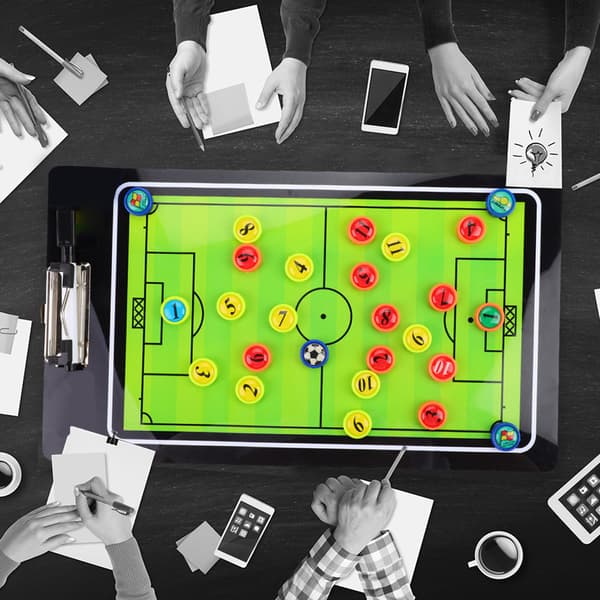 Fodbold Taktik Magnetisk Tavle til Konkurrence Træning Undervisning Coaching
