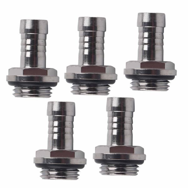 6 STK PC Vandkøling TwoTouch Fitting G1/4 Gevind Barb Stik til Rør 9.2mm