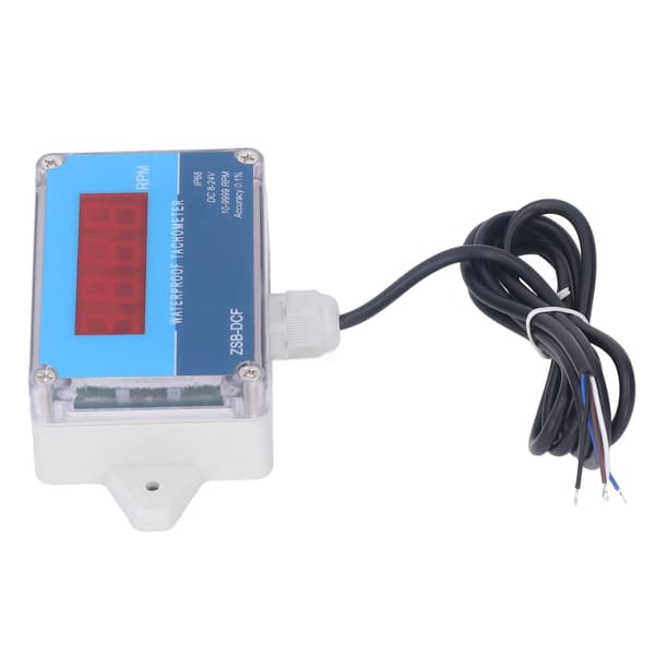 Motortachometer Hastighetsmätare Sensor IP68 Vattentät LED Digital Display DC 8V-24V