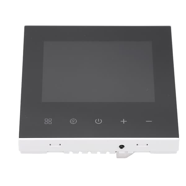 Programmerbar WIFI-termostat LCD-pekskärm APP Röststyrning Temperaturregulator 100‑240V Dold installation