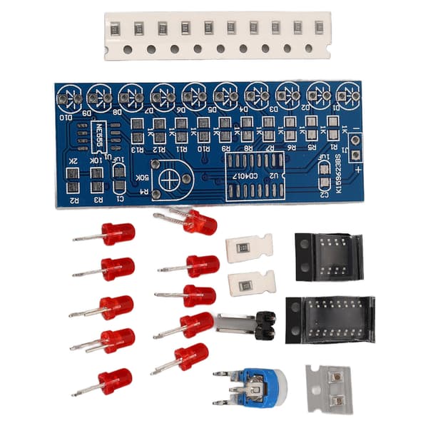 Vandstrømmende LED-lyssæt NE555 CD4017 DIY elektronisk modul driverkort