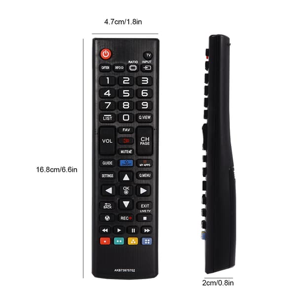 Ersättningsfjärrkontroll för LG AKB73975702 TV