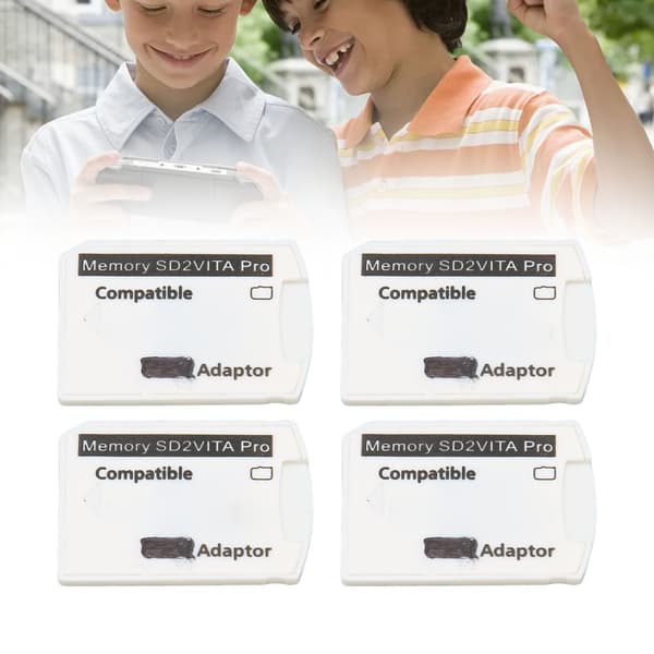 4 stk. til PSV hukommelseskortadapter Micro Storage Card Adapter til PS Vita 1000 2000 til PS TV