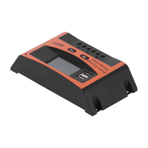 MPPT Solar Charge Controller 60A, 12V/24V Auto, Dobbelt USB-udgang, PV Panel Batteriregulator