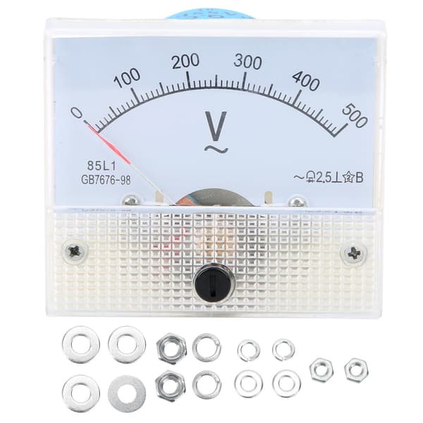 85L1 AC Voltmeter 0-500V Pointer Gauge Elektrisk Spændingstesterenhed