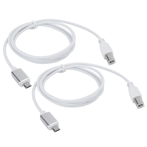 2 st V8 Elpiano Anslutningskabel Micro USB till B Typ Stödjer Surfplatta för MIDI
