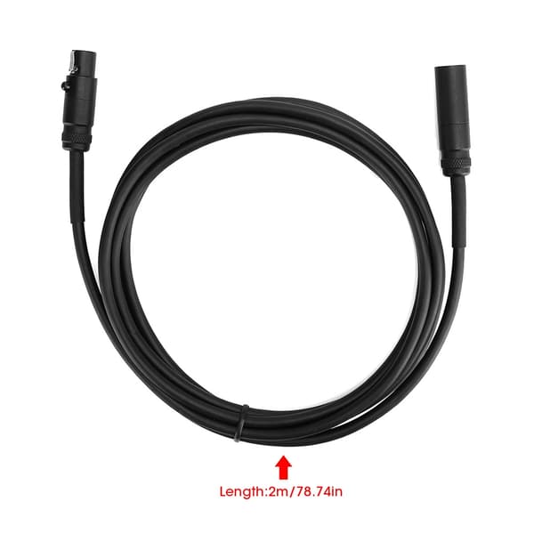 3-bens Mini XLR han til hun lydforbindelseskabel til videokamera DSLR-kamera mikrofoninterfaceforbindelse 2M