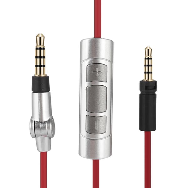 Høretelefonkabel til Sennheiser Momentum Erstatningslydkabel til Android iPhone (Rød)