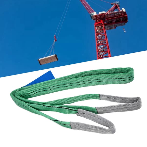 2T Platt Lyftsele Höghållfast Polyester Kran Lyftband Riggningsutrustning 2m
