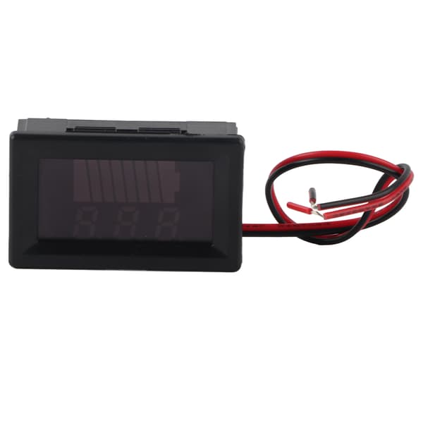 DC Digital Elektrisk Utrustning Spänningsmätare Display Litiumbatteri Voltmeter 12V-60V (Röd)