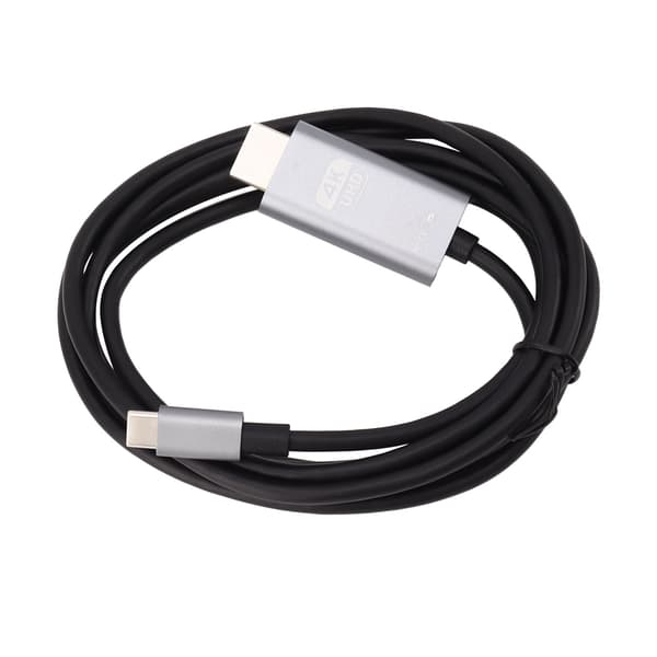 Type C til HD Multimedia Interface Kabel 4K 30Hz Plug and Play UHD USB C til HD Multimedia Interface Adapterkabel