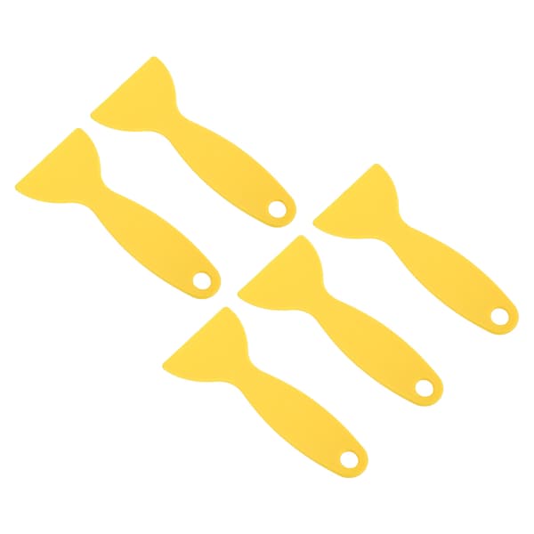 5 stk. 3D-printerspartel Fleksibel plast 3D-print harpiksfjernelsesskraber til WANHAO D8 til ANYCUBIC til Nova Gul