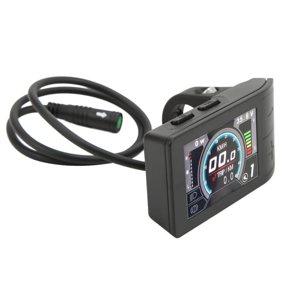 LCD Display ABS 500C Farveindikator Måler Kontrolpanel Elcykel Tilbehør til Bafang BBS01