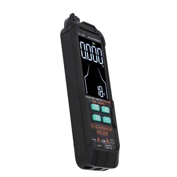 Digitalt multimeter 6000 tællinger DC AC strøm voltmeter tester kapacitans Ohm diode multimeter strømførende ledning tester værktøjer 600V