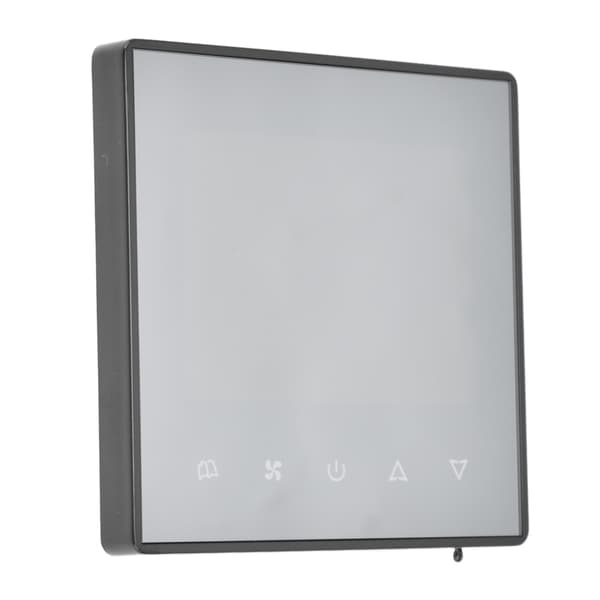 Digital Termostat LCD-skærm Touchscreen Smart Aircondition Temperaturregulator til Hjem Hotel AC220V Sort