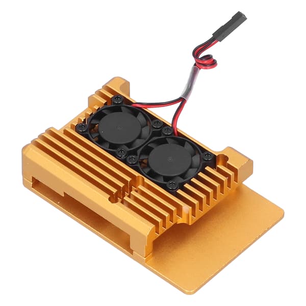 Suojakotelo kotelo kaksoisjäähdytyspuhaltimella Raspberry Pi 3 Model B B+ -mallille