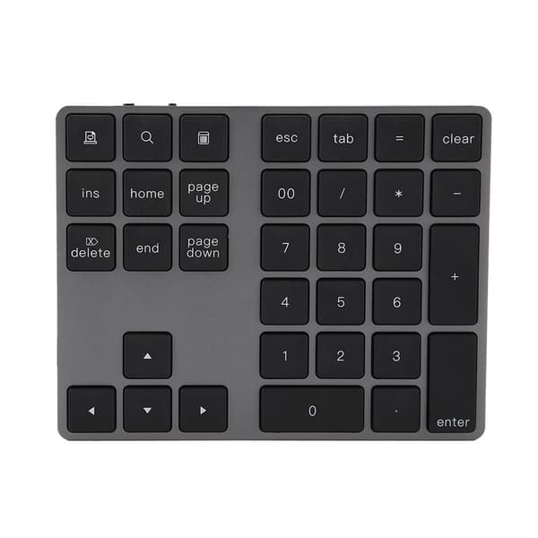 Musta 34 näppäimen mini-numeronäppäimistö langaton Bluetooth-numeronäppäimistö Apple PC:lle
