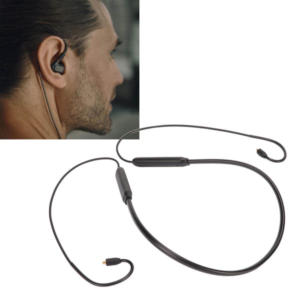 Bluetooth trådløst MMCX-adapterkabel med lav latenstid, opgraderet BT MMCX-adapterkabel med mikrofon og controller
