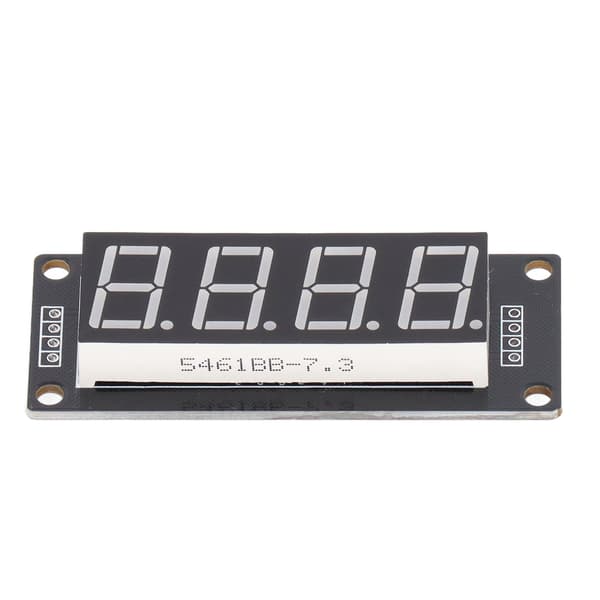 4 stk. 0,56\" 7-segment LED-displaymodul blå 4-cifret digitalt rør PCB-urkort