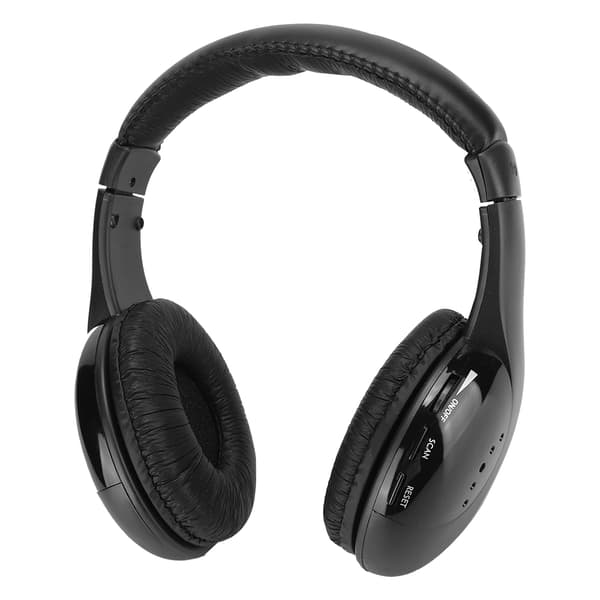 5 i 1 FM trådlöst headset med inbyggd mikrofon och laddningsställ
