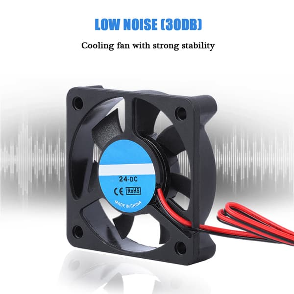 3D-printer tilbehørsdel DIY 5010 køleventilator 2Pin 24V 4000-6500 RPM 8-14CFM